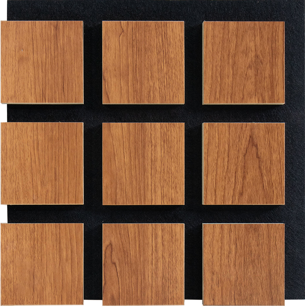 18mm Square Acoustic Wall Panel 24" Long x 24" Wide - Brown