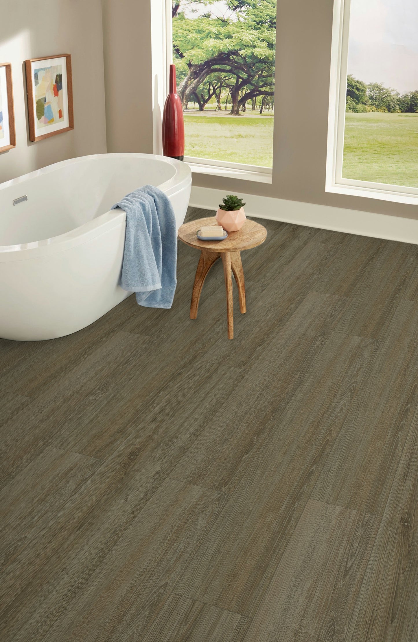 5mm Thick Rigid Core Vinyl Plank Flooring 7.87 in. Width x 60 in. Length (32.81 sq. ft. per box) - Lake House - Sample