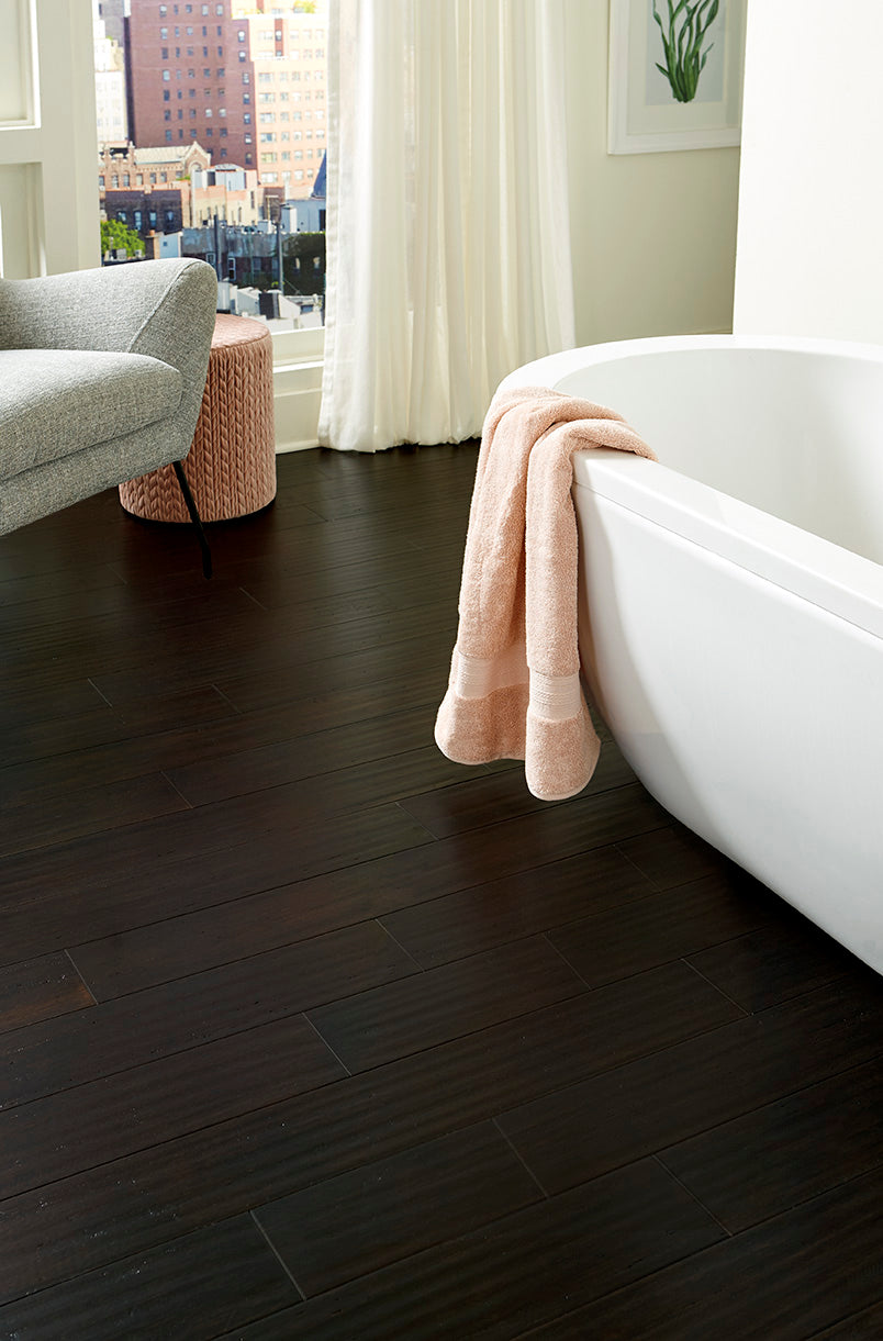 7mm Dark Night Waterproof Engineered Strand Bamboo Flooring 5.12 in. Wide x 36.22 in. Long - Sample